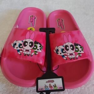 WOMEN'S Pink Powerpuff Girls Slides